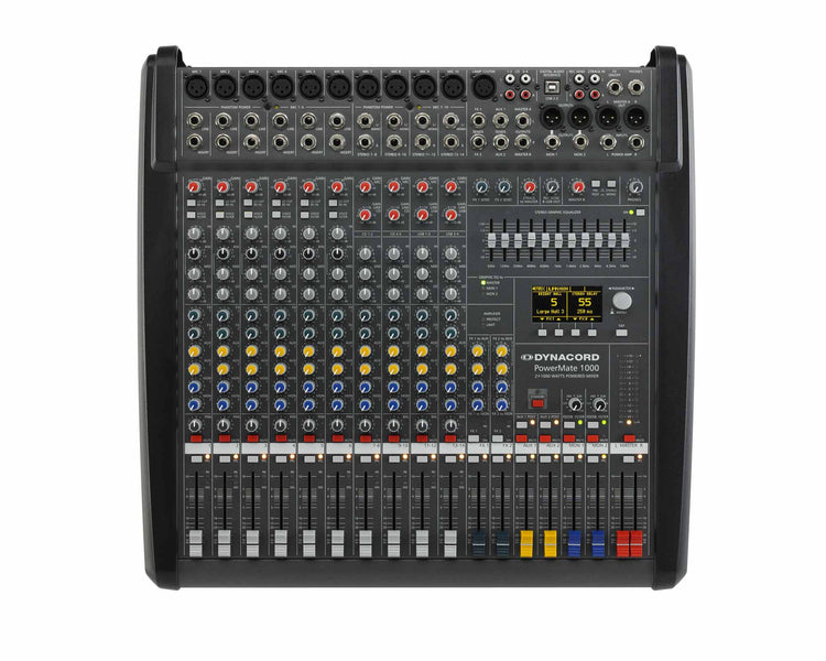 DYNPM10003 - Dynacord PowerMate 1000 3 10Ch Powered Mixer with Twin Digital FX 2x1000W Image 1