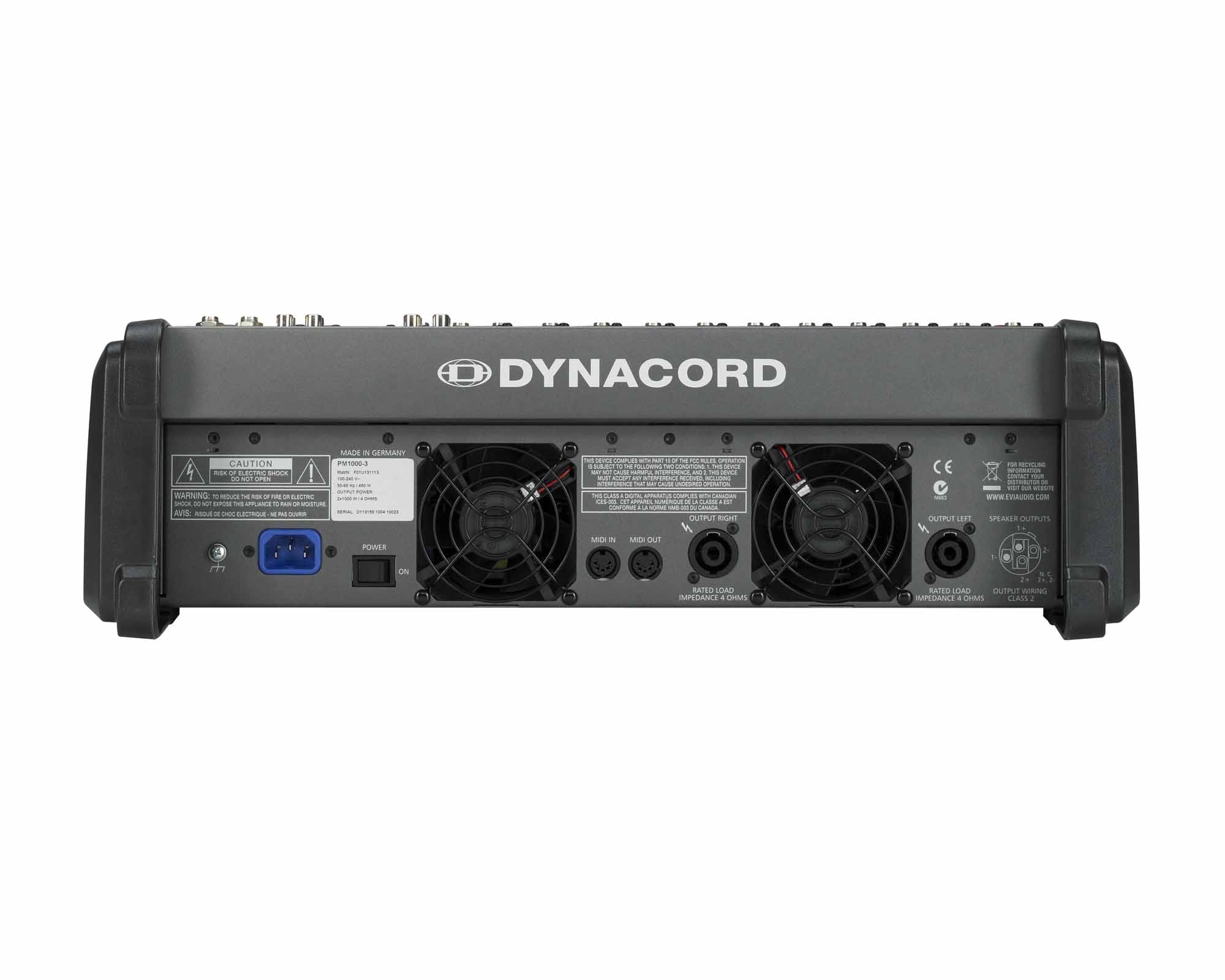 DYNPM10003 - Dynacord PowerMate 1000 3 10Ch Powered Mixer with Twin Digital FX 2x1000W Image 4