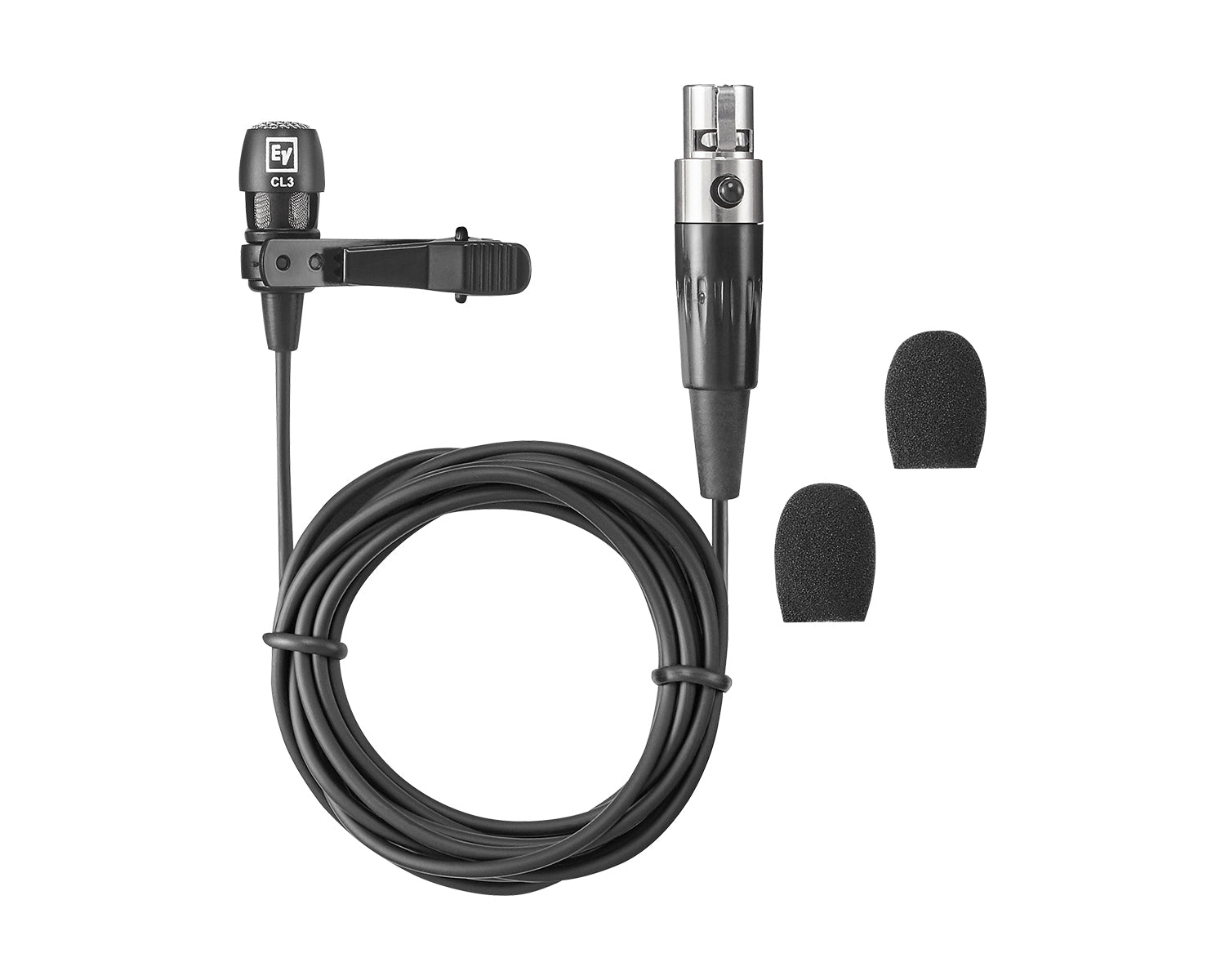 ELERE3ACCCL3 - Electro-Voice RE3 ACC CL3 Cardioid Lavalier Microphone with TA4F Black Image 2