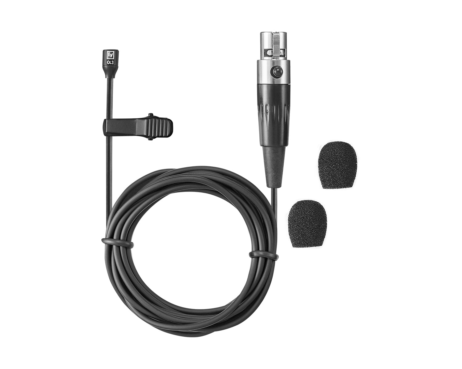 ELERE3ACCOL3 - Electro-Voice RE3 ACC OL3 Omnidirectional lavalier Microphone with TA4F Black Image 2