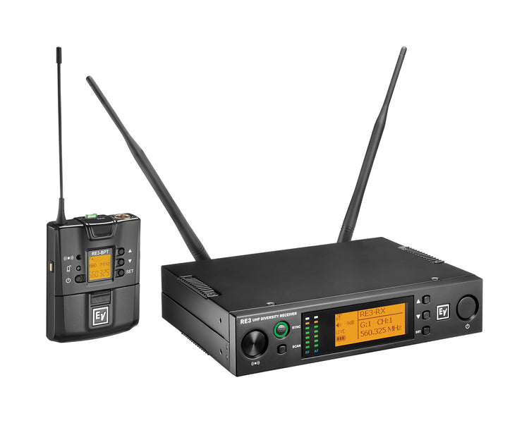 ELERE3BPNID8M - Electro-Voice RE3 BPNID 8M CH70 and Duplex Gap Bodypack System with NO Mic Image 3