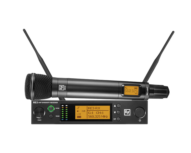 ELERE3ND968M - Electro-Voice RE3 ND96 8M CH70 and Duplex Gap Handheld Mic System and ND96 Capsule Image 3