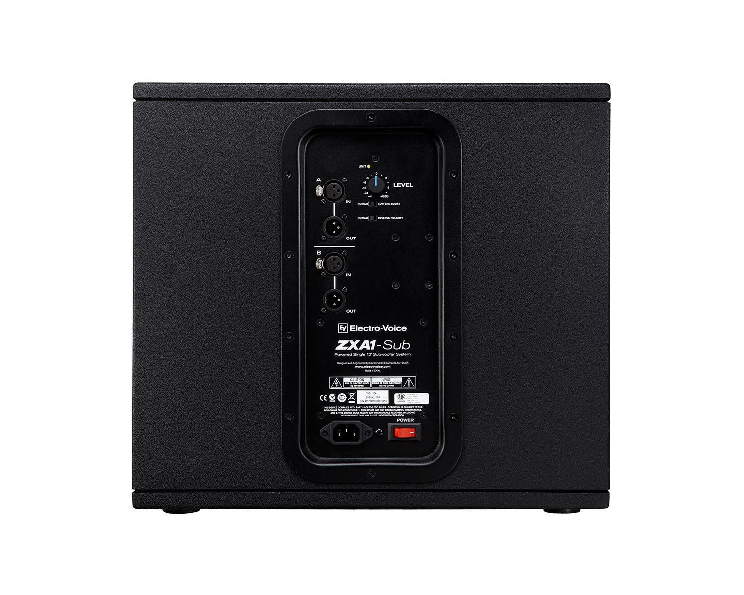 ELEZXASUB - Electro-Voice ZXA1 SUB 12inch Powered Subwoofer 700W Black Image 4
