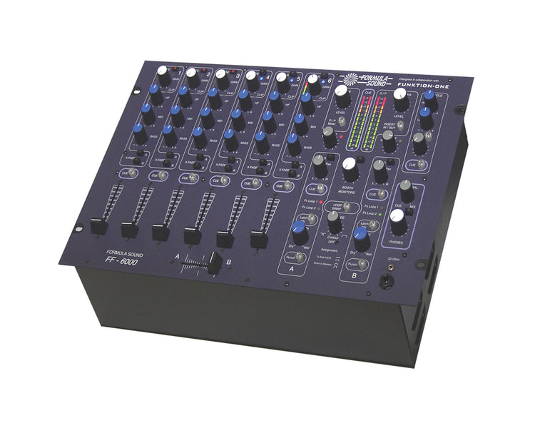 FORFF6000 - Formula Sound FF6000 6Ch Dual Format 19inch DJ Mixer with Linear Faders Image 1