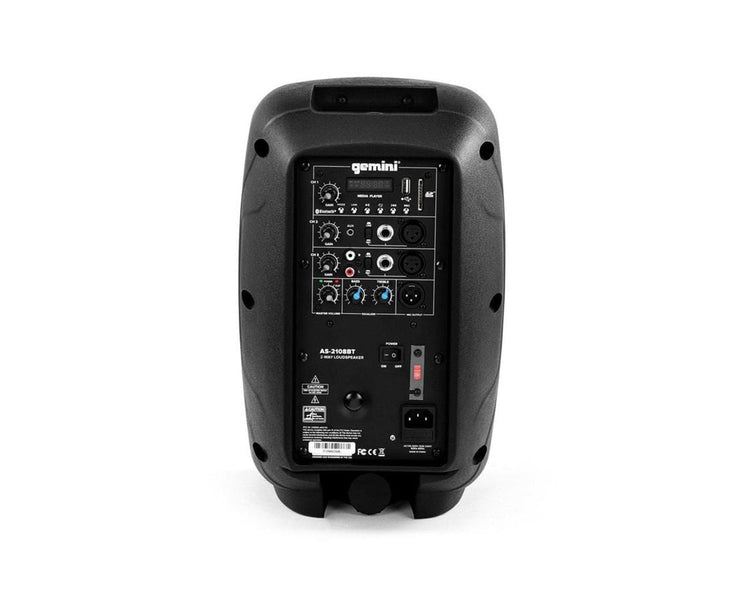 GEMAS2108B - Gemini AS 2108BT 8inch Active Loudspeaker with Bluetooth 500W Black Image 5