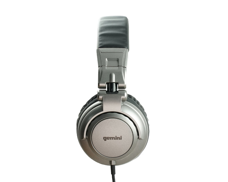 GEMDJX500 - Gemini DJX 500 Closed Back DJ Headphones Silver Image 3