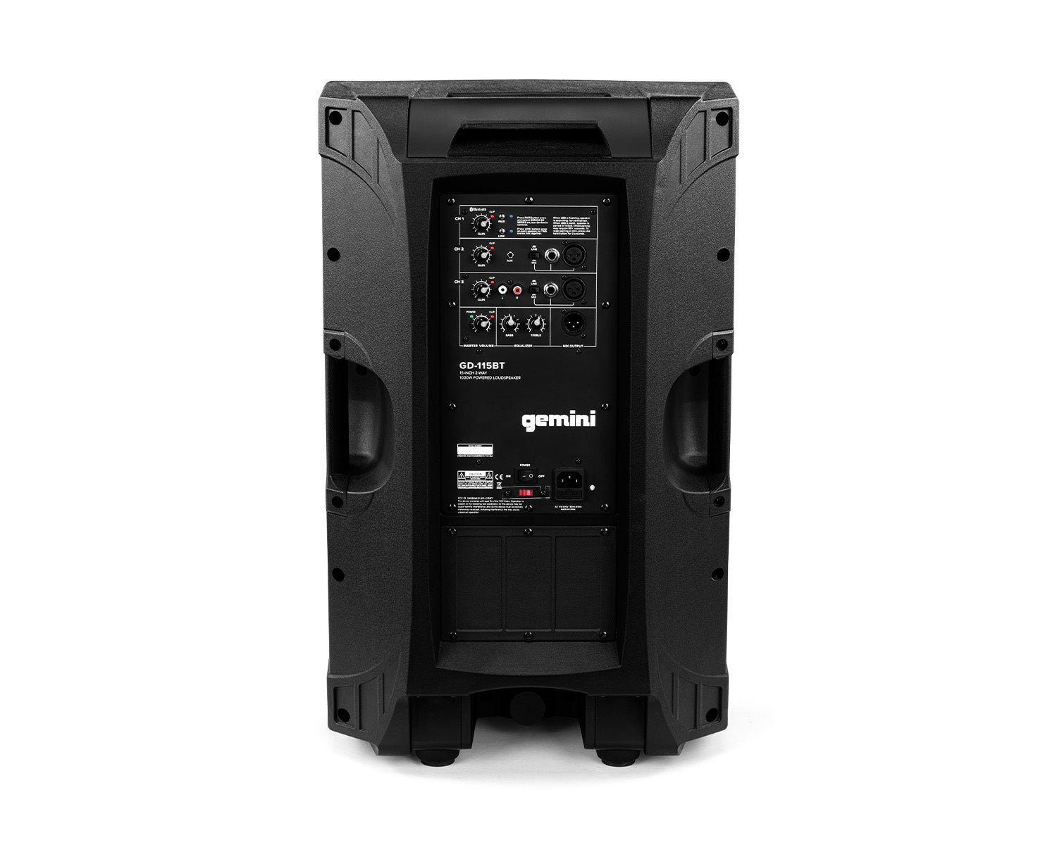 GEMGD115BT - Gemini GD 115BT 15inch Active Loudspeaker with Bluetooth and Class D Amp 1000W Image 5