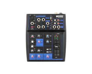 GEMGEM05USB - Gemini GEM 05USB Compact 5 Channel Bluetooth Mixer Image 1