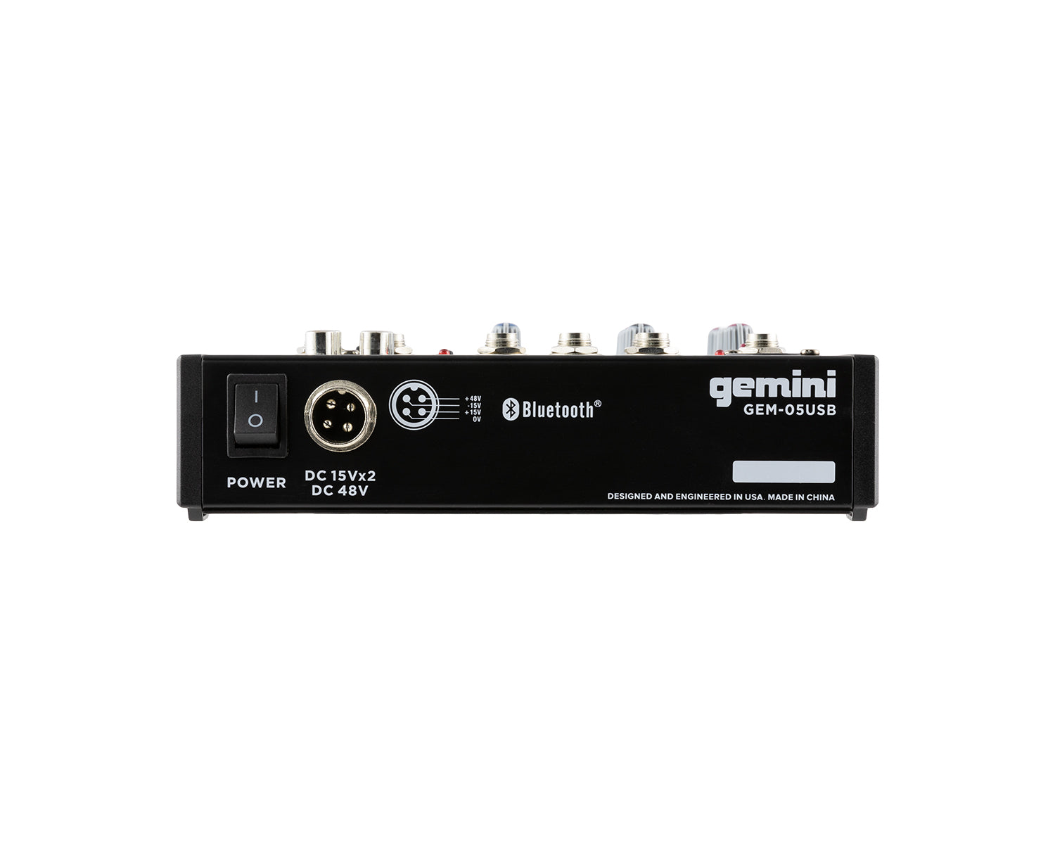 GEMGEM05USB - Gemini GEM 05USB Compact 5 Channel Bluetooth Mixer Image 5