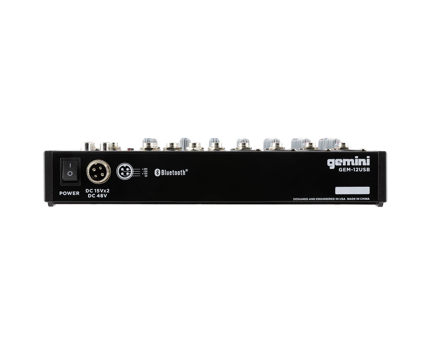 GEMGEM12USB - Gemini GEM 12USB Compact 12 Channel Bluetooth Mixer Image 4