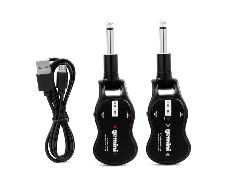 GEMGMUG100 - Gemini GMU G100 Wireless Guitar System with 1 or 4inch Jack Tx and Receiver Image 6