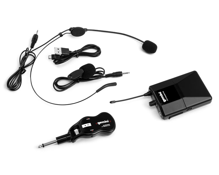 GEMGMUHSL100 - Gemini GMU HSL100 Lapel Wireless Mic System with 1 or 4inch Receiver Image 2