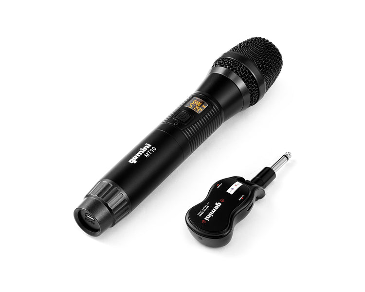 GEMGMUM100 - Gemini GMU M100 Handheld Wireless Mic System with 1 or 4inch Jack Receiver Image 2