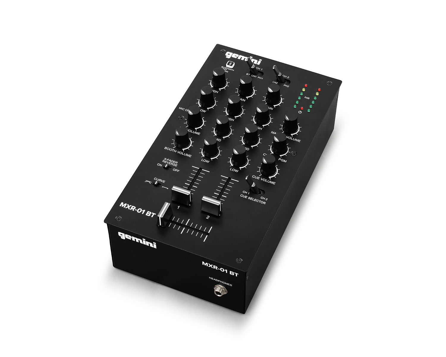 GEMMXR01BT - Gemini MXR 01BT 2 Channel Pro DJ Mixer with 3 Band EQ and Bluetooth Image 3