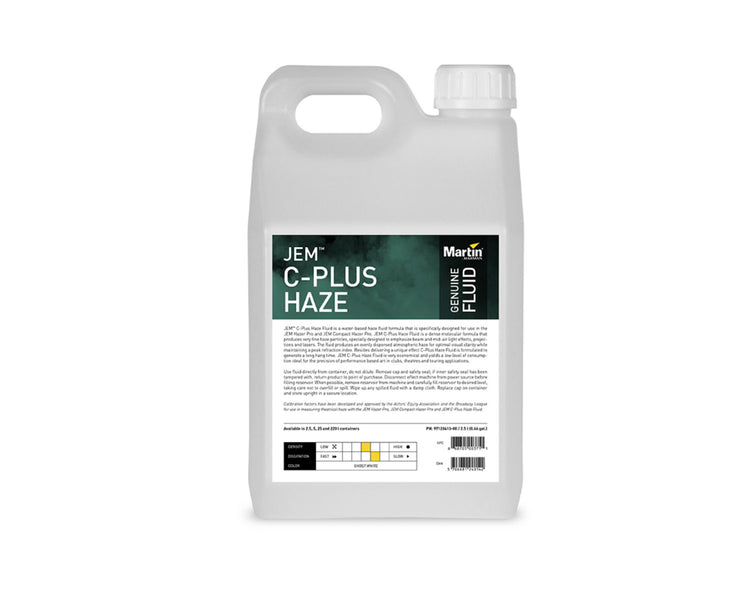 JEMCPF25S - JEM CPlus Haze Fluid for JEM Compact Hazer Pro SINGLE 2.5lt Bottle Image 1