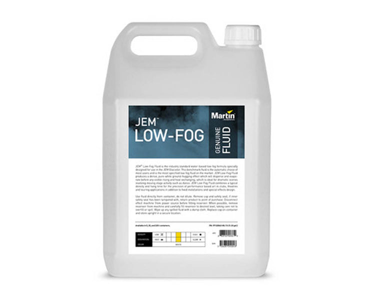 JEMLFWB45 - JEM JEM LowFog Water Based Fog Fluid Box of 4x5L Image 1