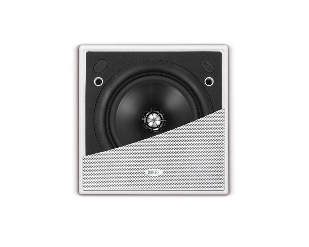KEFCI130QS - KEF CI130QS 5.25inch 2 Way Uni Q Flush Square Ceiling Speaker IP64 Wht Image 1