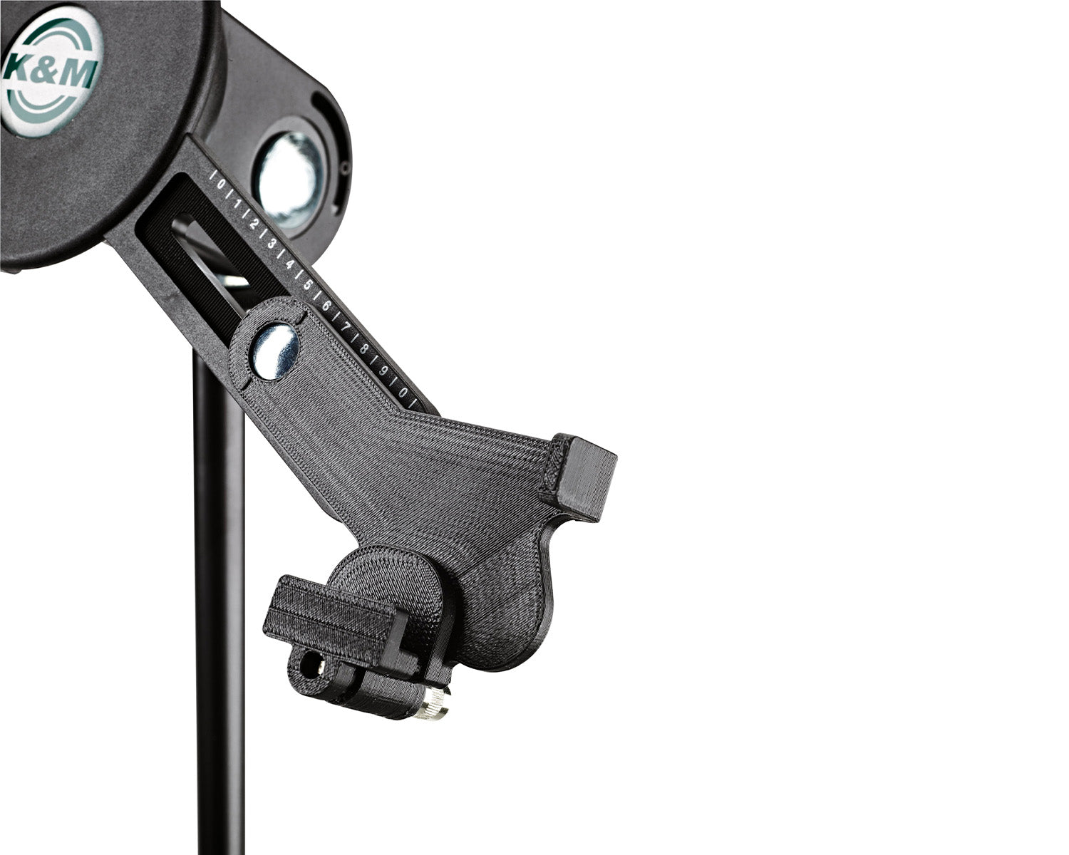 KMS19790 - K&M 19790 Tablet iPad or PC Holder For Mic Stand Top with 3 or 8inch Thread Image 3