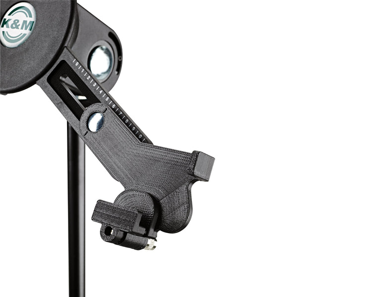 KMS19790 - K&M 19790 Tablet iPad or PC Holder For Mic Stand Top with 3 or 8inch Thread Image 3
