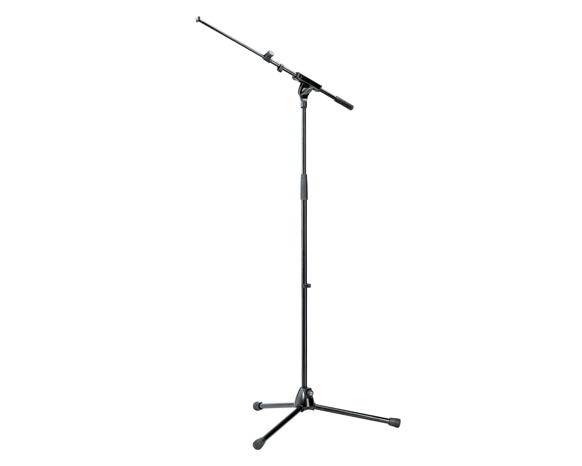 KMS2108 - K&M 210 or 8 SSJ Mic Boom Stand All Metal with Extending Boom Black Image 1