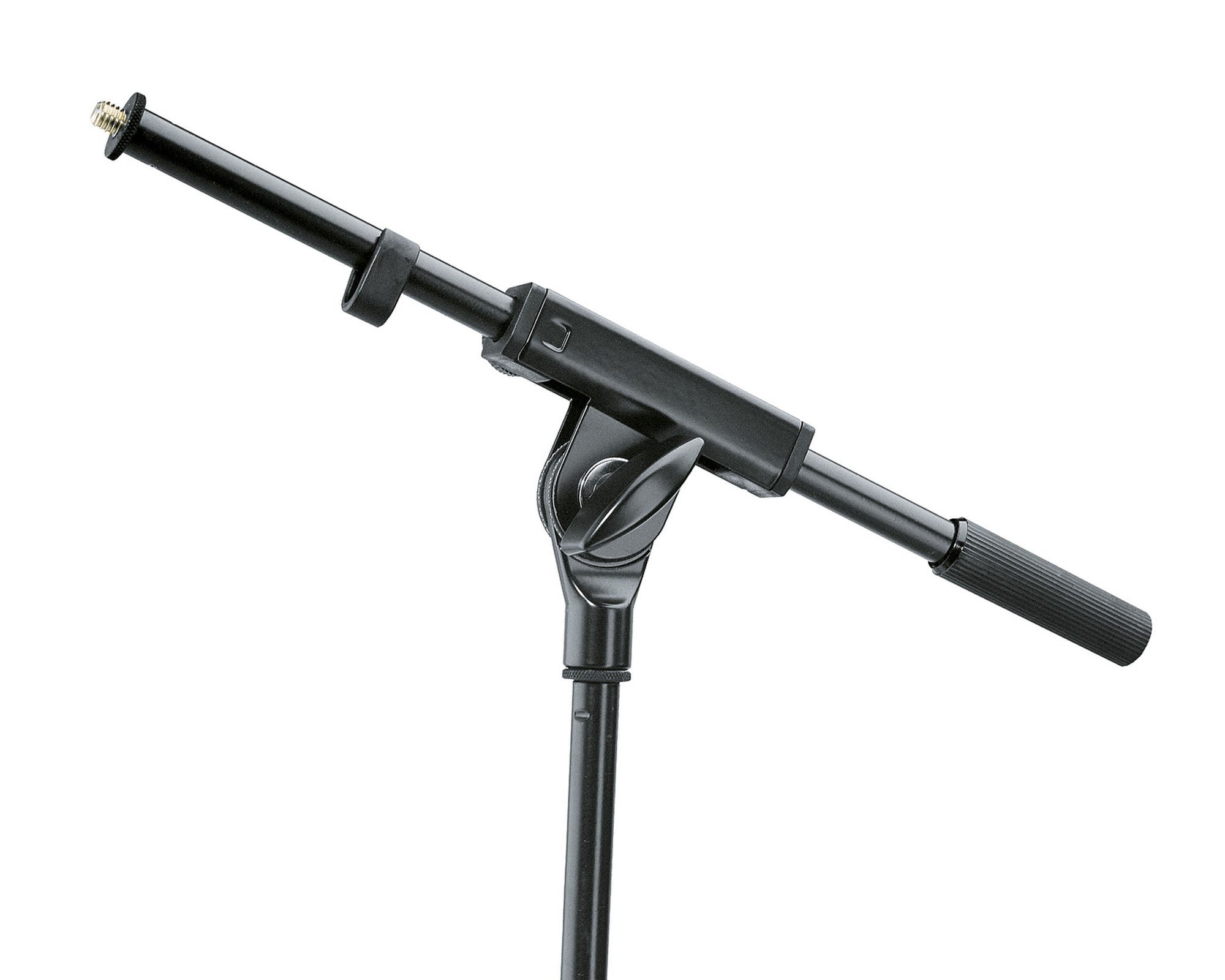 KMS21160 - K&M 21160 Short One piece Boom Arm 3 or 8inch Thread Black Image 1