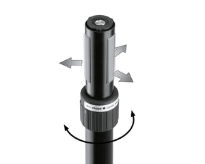 KMS21366 - K&M 21366 Distance Rod Telescopic 1005 1485mm or 35mm RING LOCK Ends Image 3