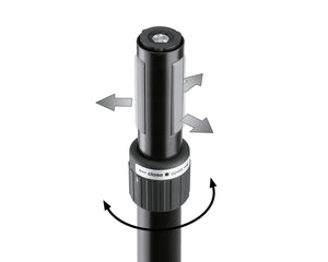 KMS21368 - K&M 21368 Distance Rod 1100 1800mm with M20 and 35mm RING LOCK Ends Image 3