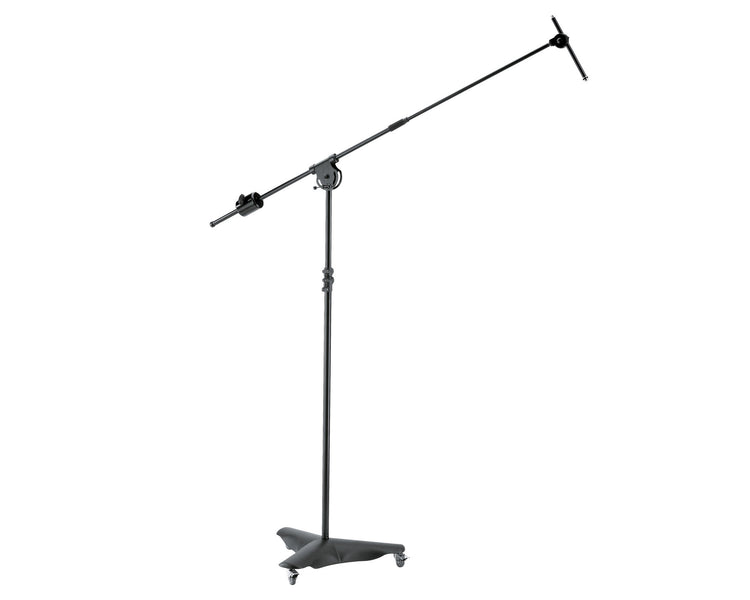 KMS21430 - K&M 21430 Heavy Steel Overhead Microphone Stand Black Image 1