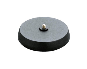 KMS23220 - K&M 23220 Cast Round Table Base 130mm Dia 45mm High Black Image 1