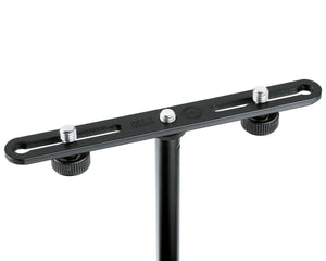 KMS23550 - K&M 23550 2 Mic Microphone Bar with 3 or 8inch Locking Screws Image 1