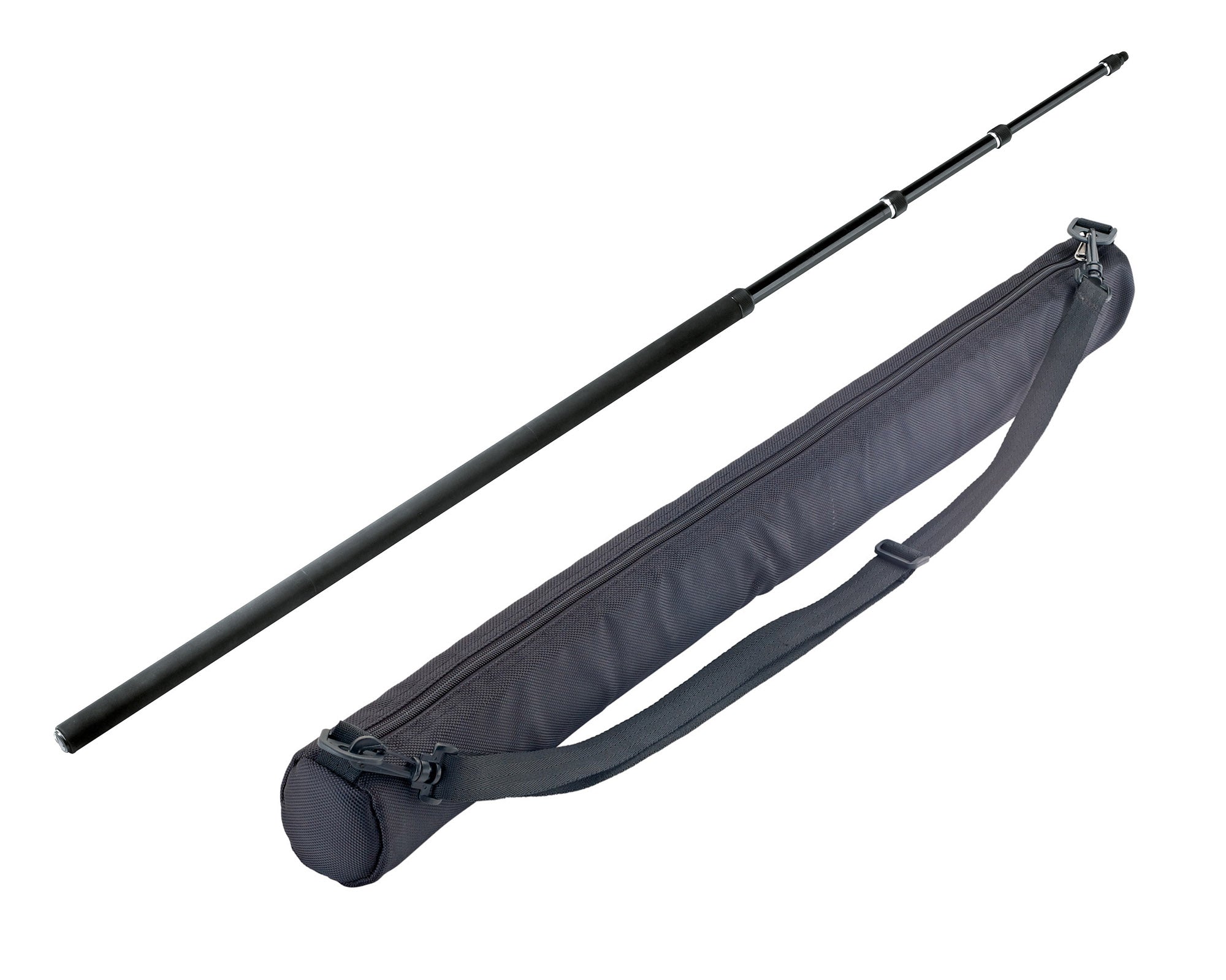 KMS23770 - K&M 23770 Fibreglass 4 Piece Telescopic Mic Boom 4.6m with Bag Image 1