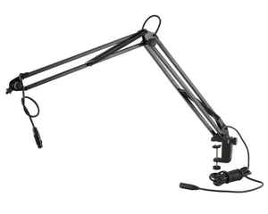 KMS23850 - K&M 23850 Anglepoise Mic Arm with Table Edge G Clamp Black Image 1