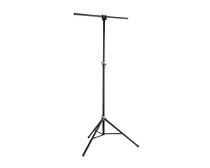 KMS24620 - K&M 24620 Black Lightweight Aluminium Lighting Stand with Cross Bar Image 1