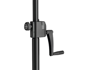 KMS24740 - K&M 24740 Wind up Stand for Lighting or Loudspeakers 1715 4000mm Black Image 5