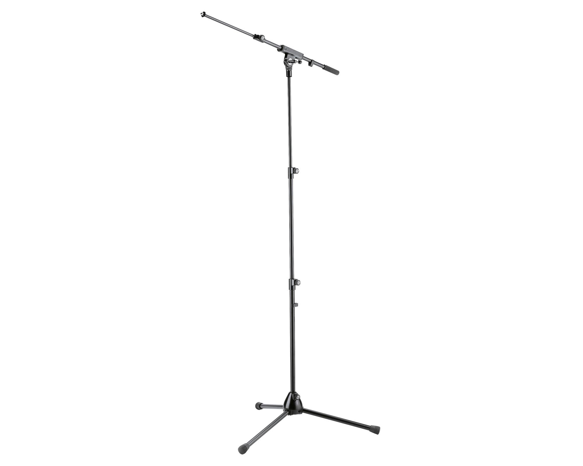 KMS252 - K&M 252 Compact Mic Stand with Telescopic Column and Boom Arm Image 1