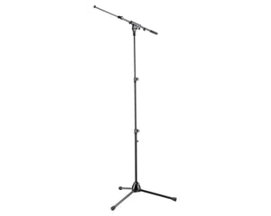 KMS252 - K&M 252 Compact Mic Stand with Telescopic Column and Boom Arm Image 1