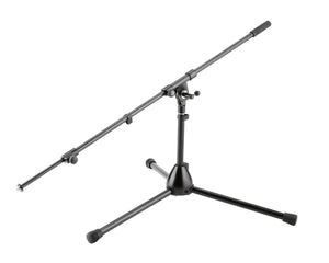 KMS255 - K&M 255 Low Level Mic Boom Stand with 2 Section Boom Arm Black Image 1