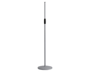 KMS260108 - K&M 26010 Mic Stand Straight Cast Base Grey Soft Touch Finish Image 1