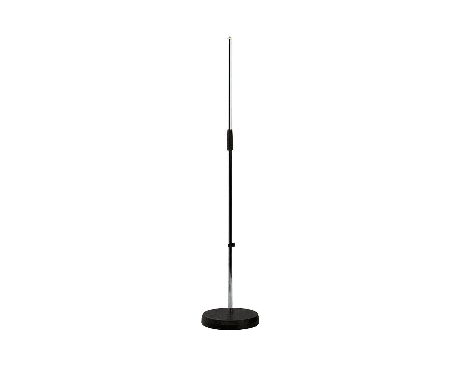 KMS260CH - K&M 260 Chrome Mic Stand with Heavy Round Base 87 156cm 3 or 8inch 5kg Image 1