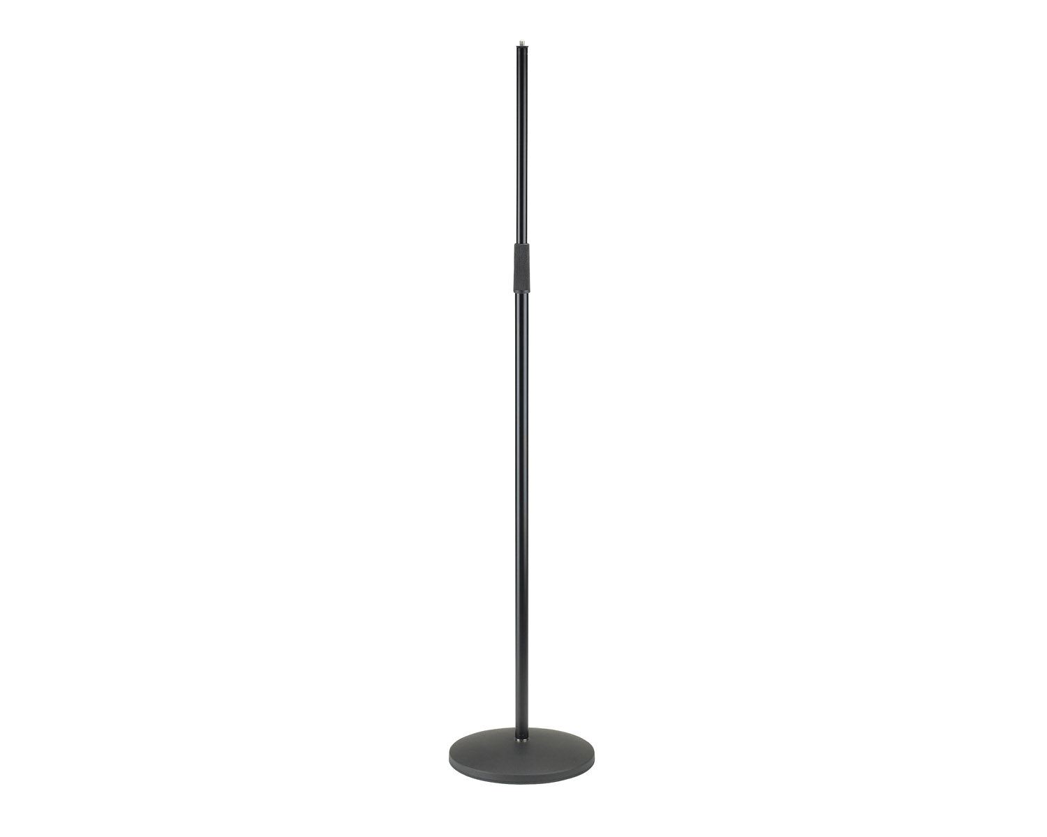 KMS26125 - K&M 26125 Mic Stand Round Base with Slim Clutch Black Image 1