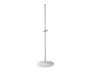 KMS26735W - K&M 26735 WHITE Round Heavy Base Telescopic Speaker Stand Image 1
