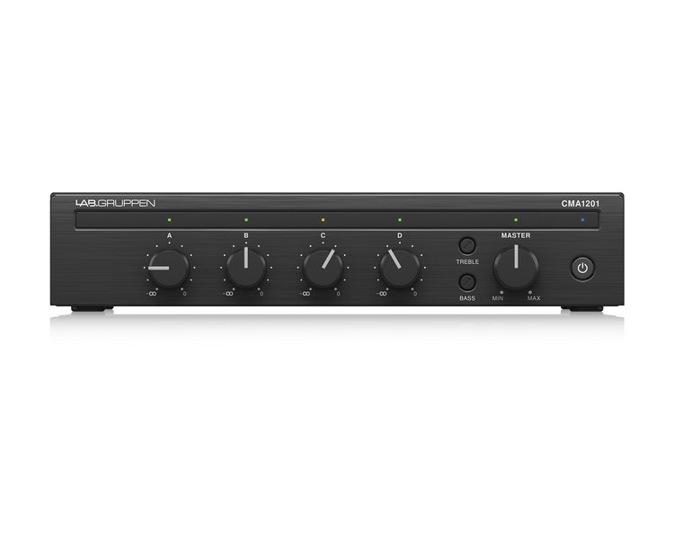 LABCMA1201 - Lab Gruppen CMA1201 Commercial Mixer Amplifier 120W 100V Half Rack Image 1