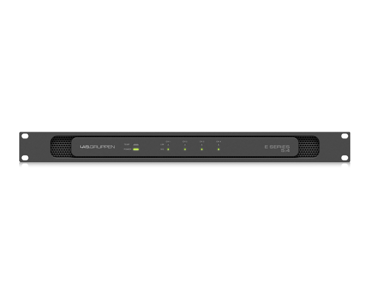 LABE54 - Lab Gruppen E5:4 Energy Efficient Class D Amplifier 4x125W 19inch 1U Image 2