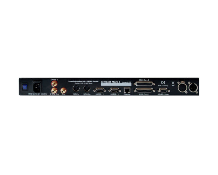 LASLDSPCD - Laserworld Lasergraph DSP Compact Dual Dual Channel 19inch Rack Mount Image 2