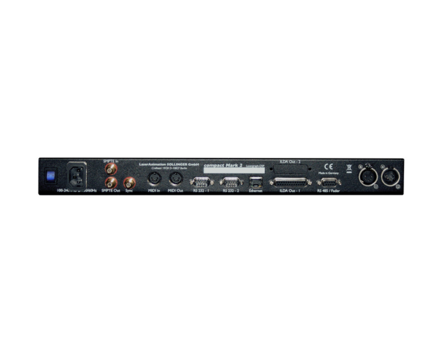 LASLDSPCS - Laserworld Lasergraph DSP Compact Single Channel 19inch Rack Mount Image 3