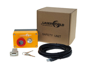 LASSUSES - Laserworld SAFETY UNIT Safety Emergency Stop Button and Key inc 5m Cable Image 1