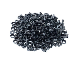 LEIRNBW100 - Leisuretec Pack of 100 M6 Rack Cage Nut and Bolt and Cup Washer Set Image 1