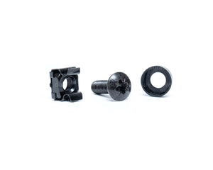 LEIRNBW100 - Leisuretec Pack of 100 M6 Rack Cage Nut and Bolt and Cup Washer Set Image 2