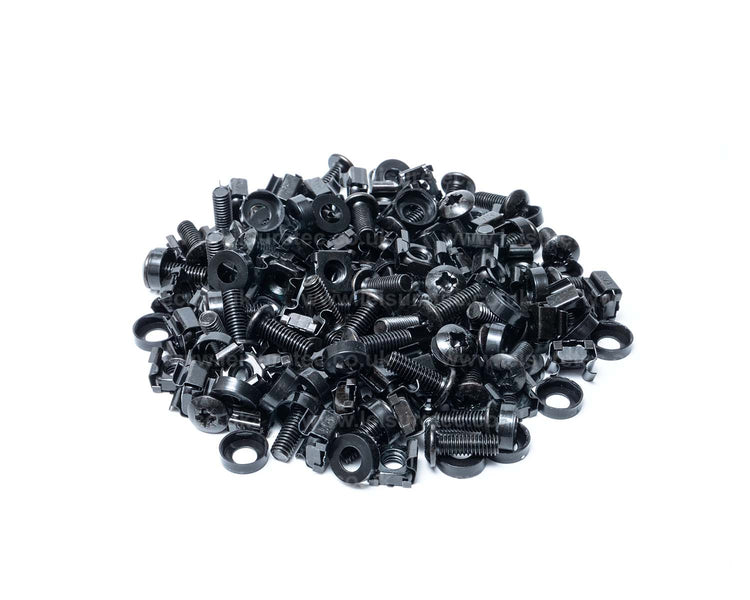 LEIRNBW50 - Leisuretec Pack of 50 M6 Rack Cage Nut and Bolt and Cup Washer Set Image 1