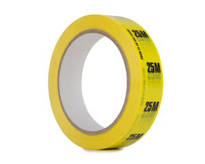 LMKIDT25Y25 - Le Mark Identi Tak Cable Length ID Tape 24mm x 33m 25M Yellow Image 1